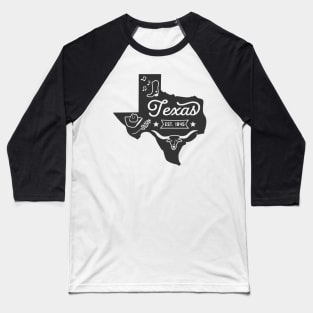 State of Texas Graphic Tee Baseball T-Shirt